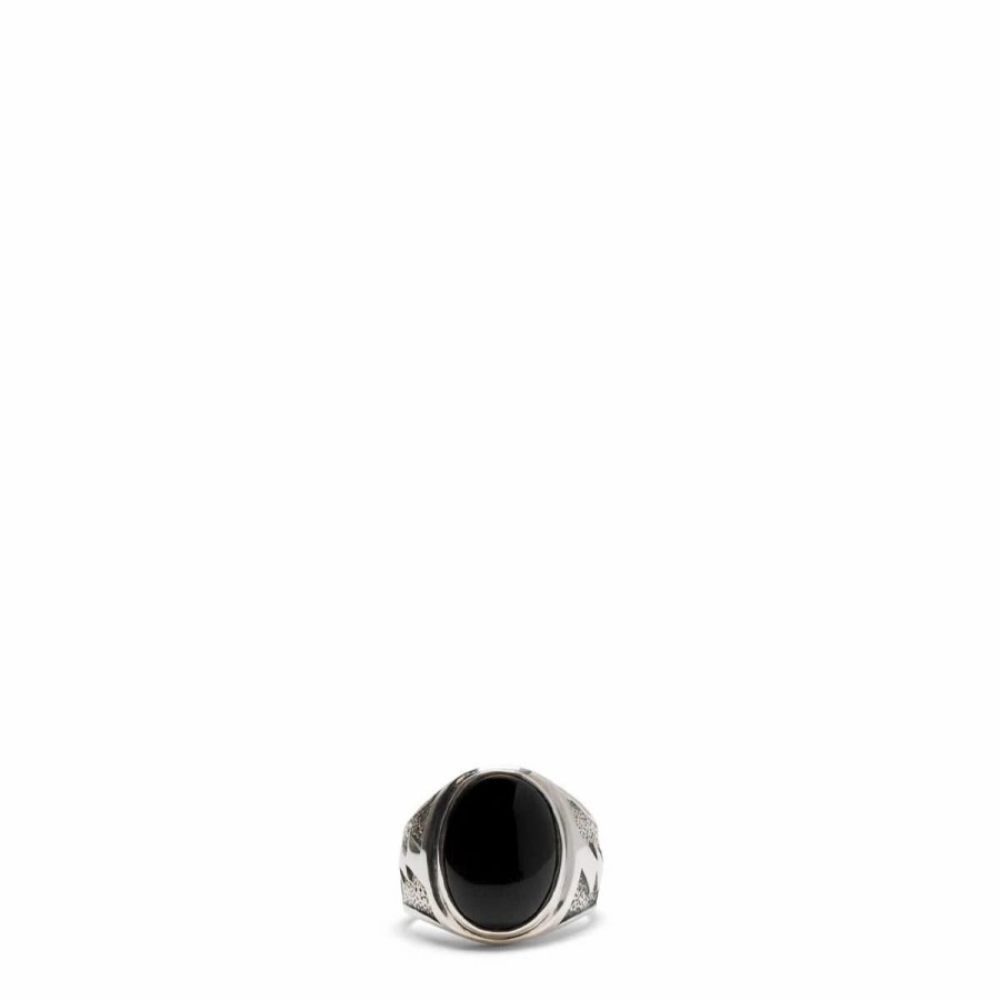 Jewelry * | Maple Lightning Signet Ring Silver 925/Onyx