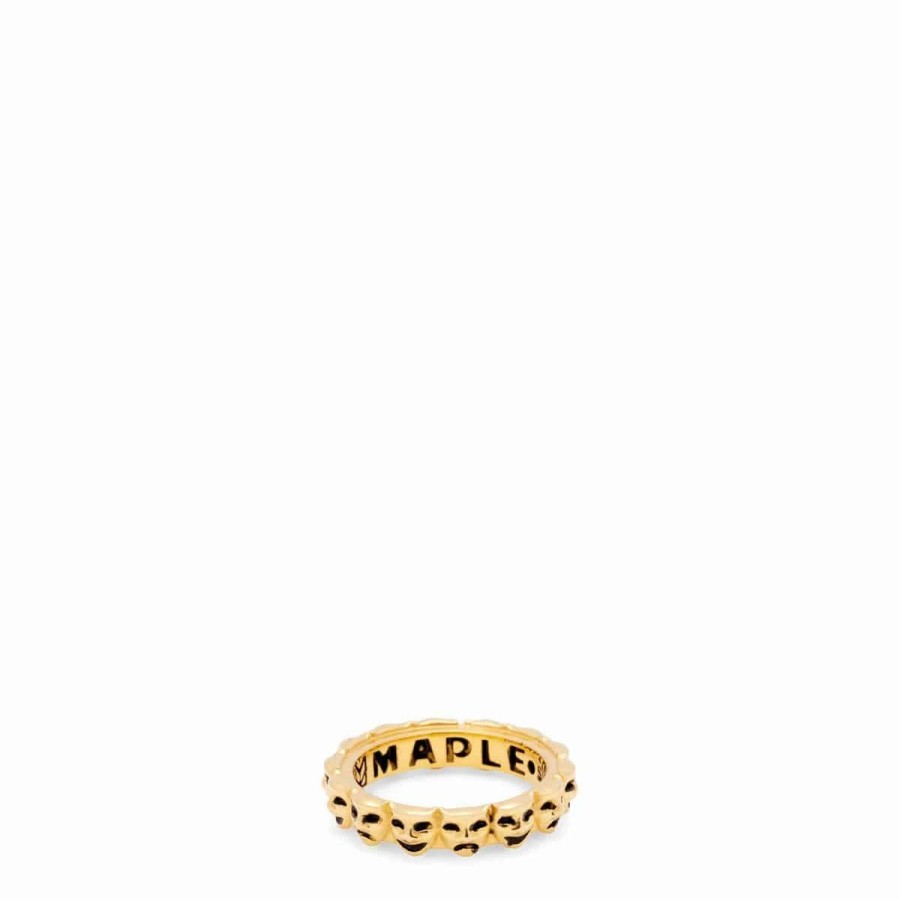 Jewelry * | Maple Laugh Now Cry Later Ring 14K Gold Plated