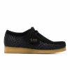 Casual * | Clarks Wallabee (Raffia) Black Raffia Suede