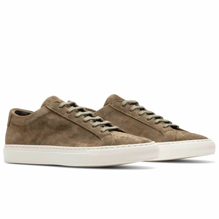 Casual * | Common Projects Achilles Low Suede Olive