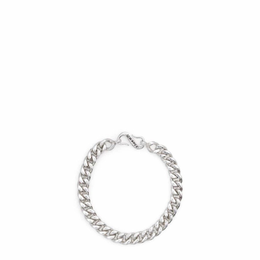 Jewelry * | Maple Cuban Link Bracelet Silver 925