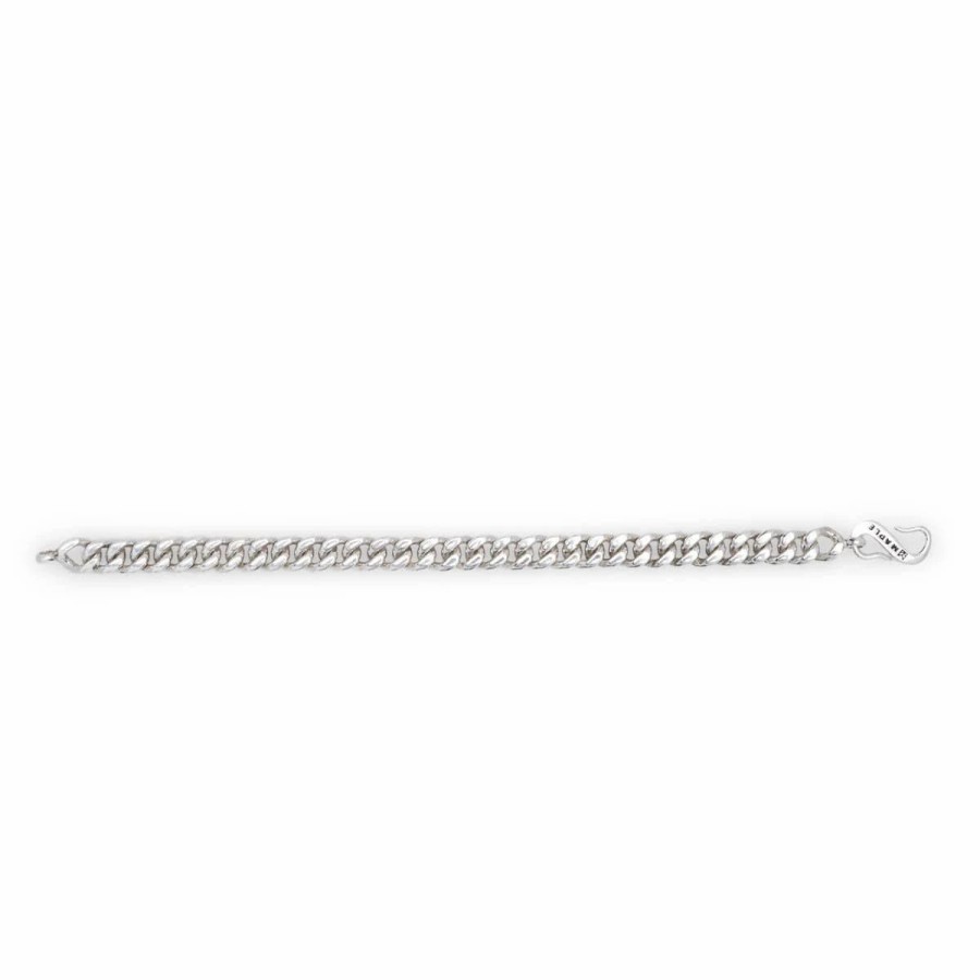 Jewelry * | Maple Cuban Link Bracelet Silver 925