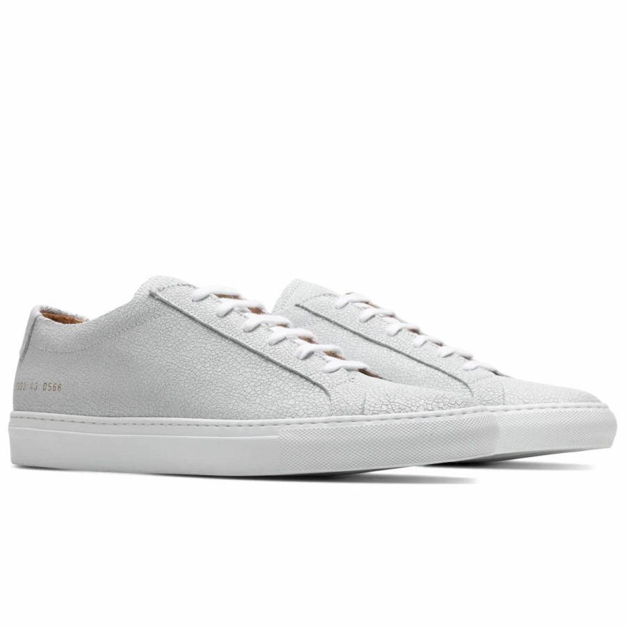 Casual * | Common Projects Achilles (Cracked S/S 22) Cracked White