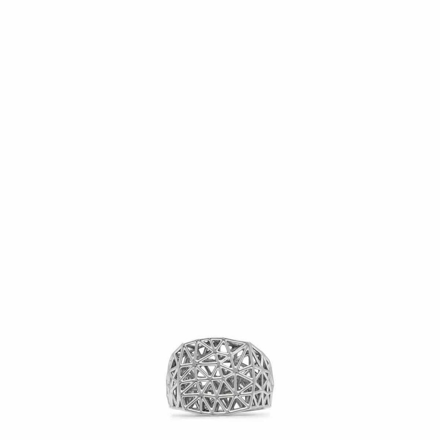 Jewelry * | Tom Wood Mesh Ring 925 Sterling Silver