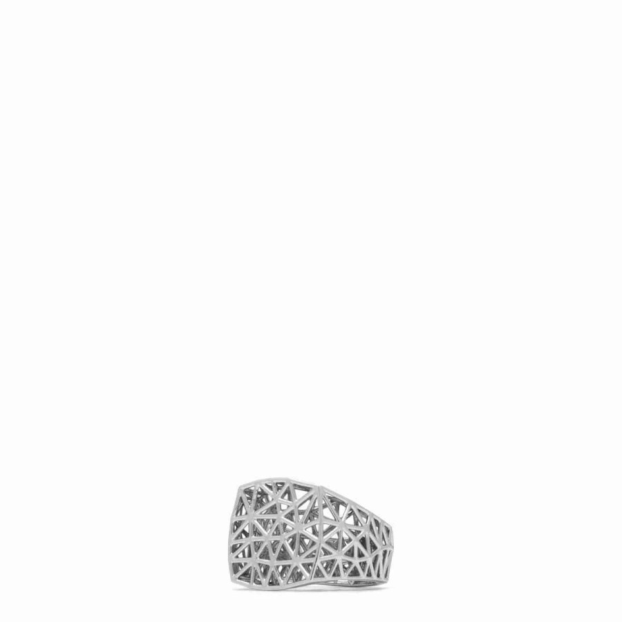 Jewelry * | Tom Wood Mesh Ring 925 Sterling Silver