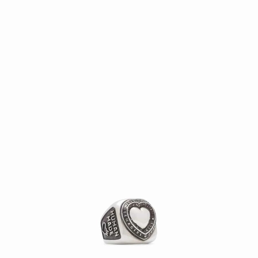 Jewelry * | Human Made Heart College Ring Silver