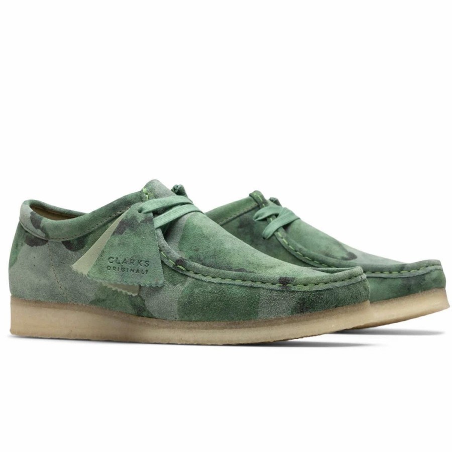 Casual * | Clarks Wallabee Green Camo