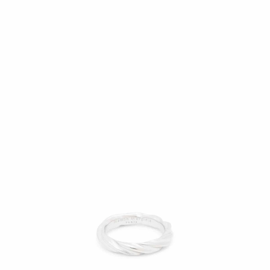 Jewelry * | Maison Margiela Twist Ring Palladio Burattato