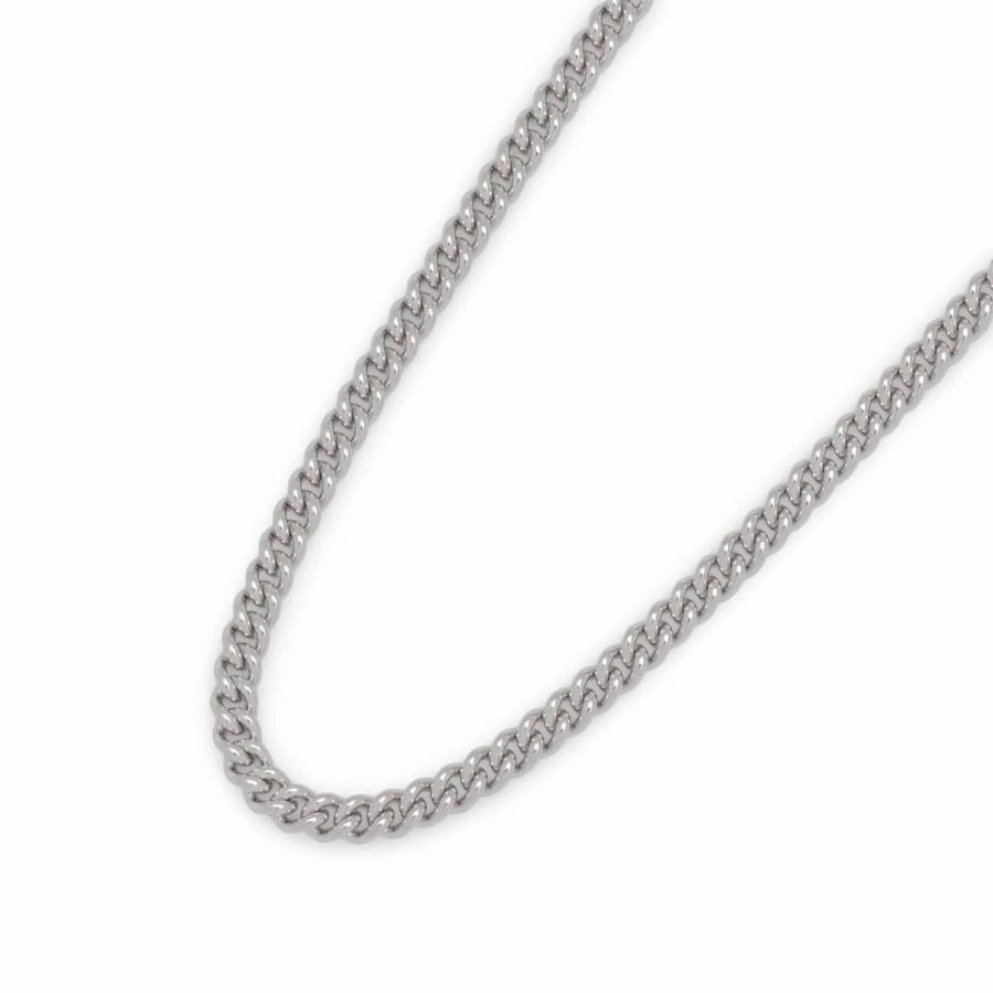 Jewelry * | Tom Wood Rounded Curb Chain Thin 925 Sterling Silver