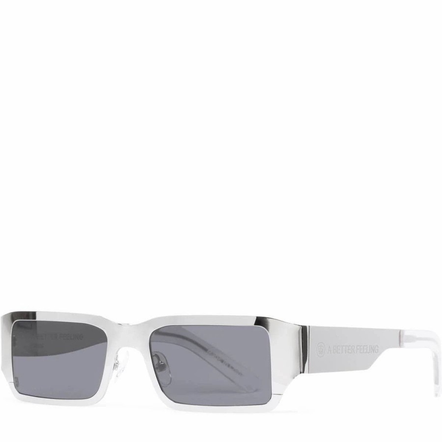 Eyewear * | A Better Feeling Pollux Sunglasses Stainless Steel/Black