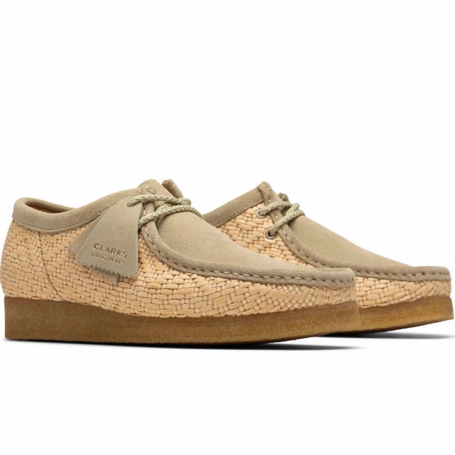 Casual * | Clarks Wallabee (Raffia) Natural Interest