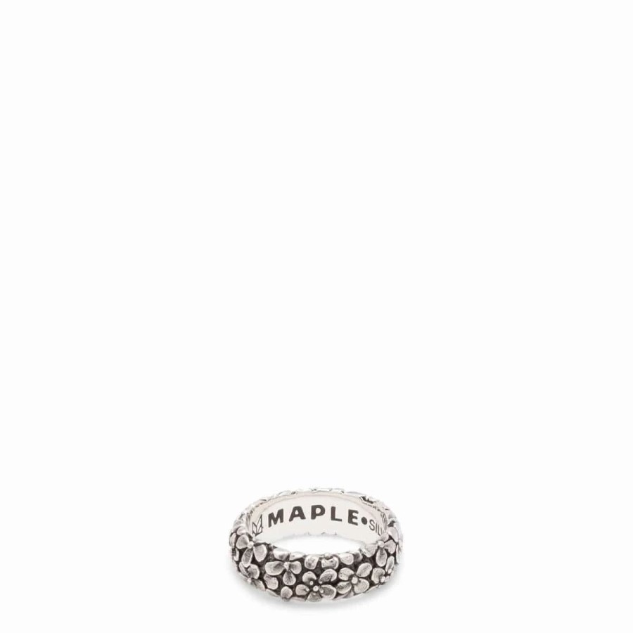 Jewelry * | Maple Floral Band Silver 925