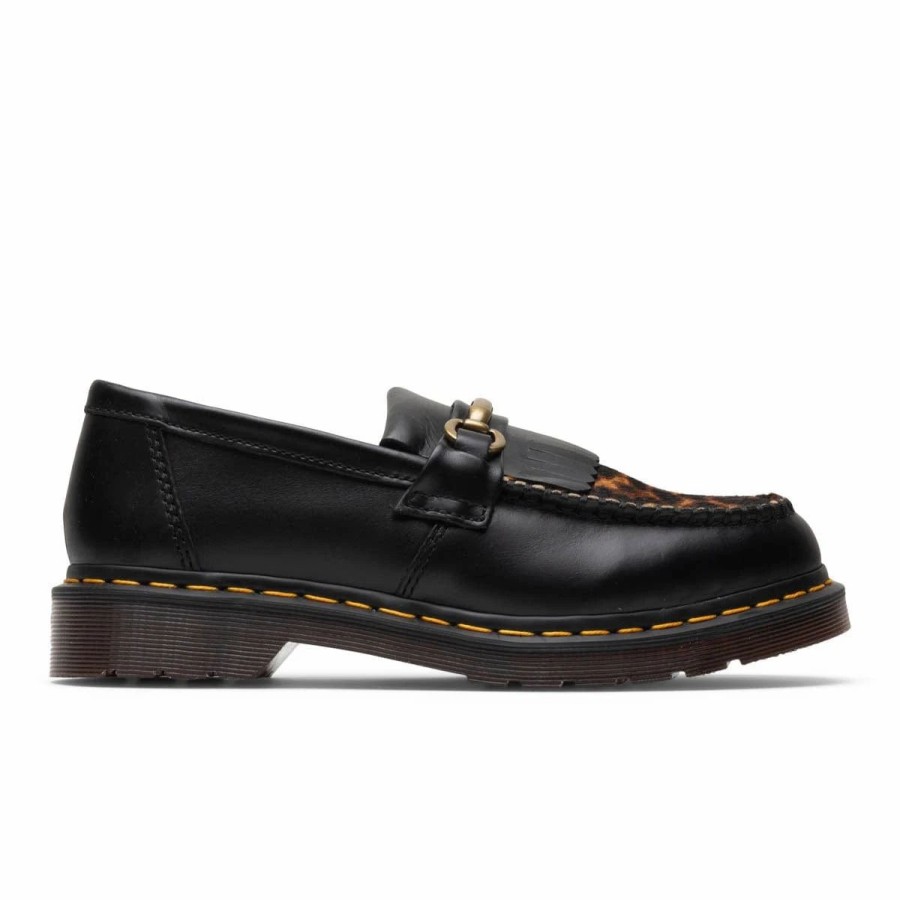 Casual * | Dr. Martens Adrian Snaffle Black/Micro Leopard