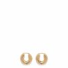 Jewelry * | Tom Wood Chunky Hoops Small 925 Sterling Silver/9K Gold