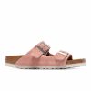 Casual * | Birkenstock Women'S Arizona Soft Foot Bed Pink Clay Suede