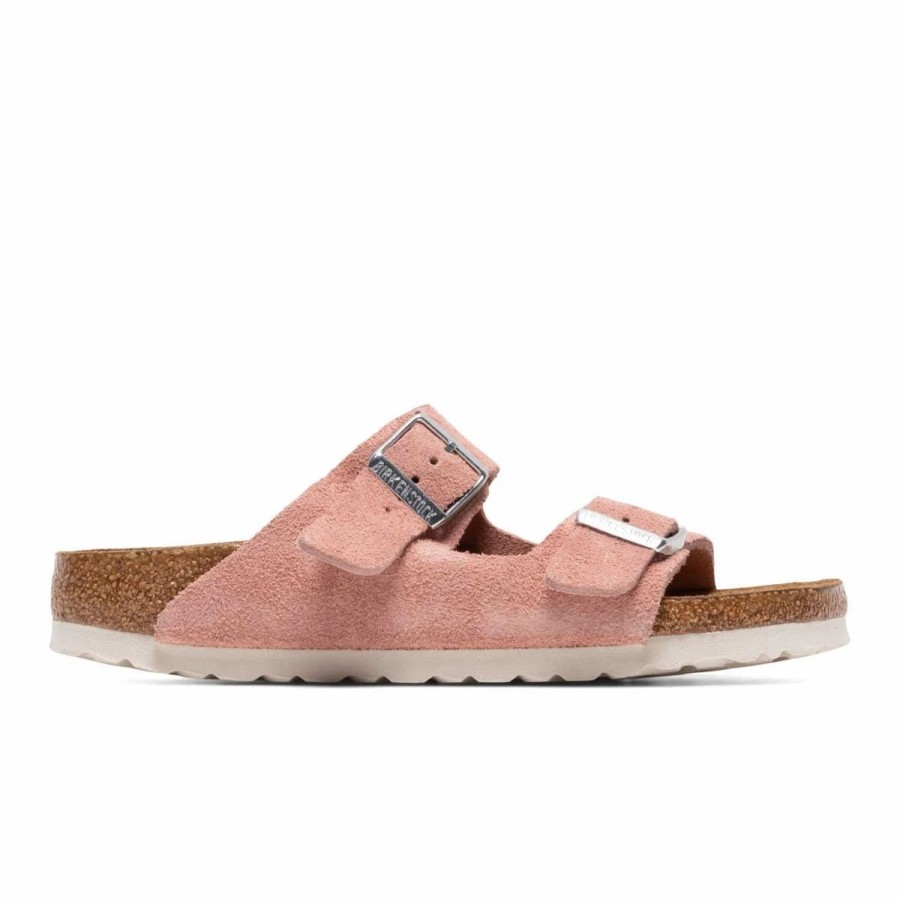 Casual * | Birkenstock Women'S Arizona Soft Foot Bed Pink Clay Suede