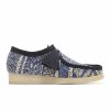 Casual * | Clarks Wallabee Blue Fabric