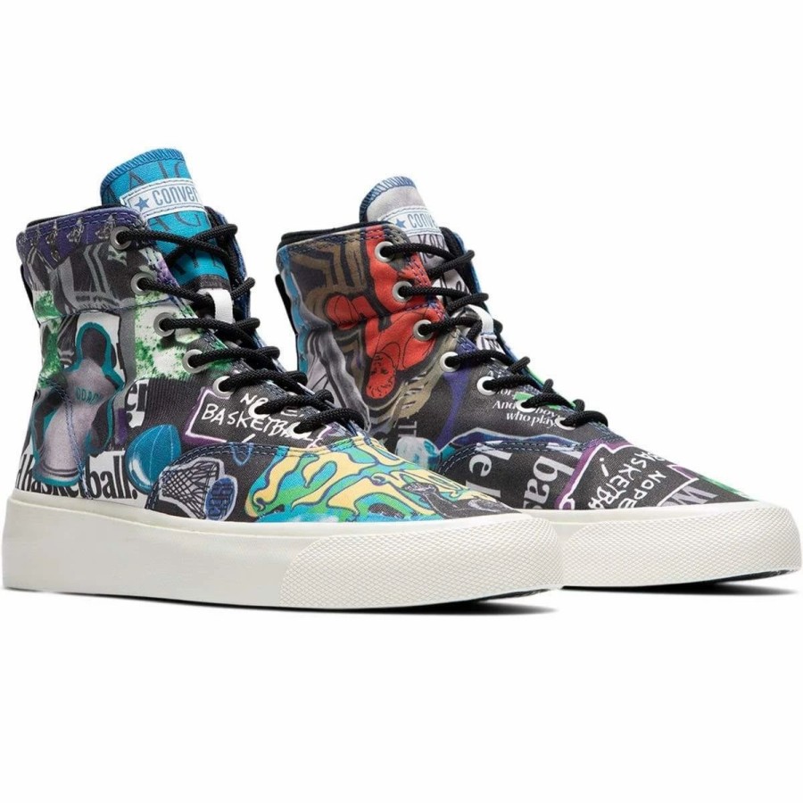 Casual * | Converse Skid Grip Hi (Beat The World) Egret/Multi/Black