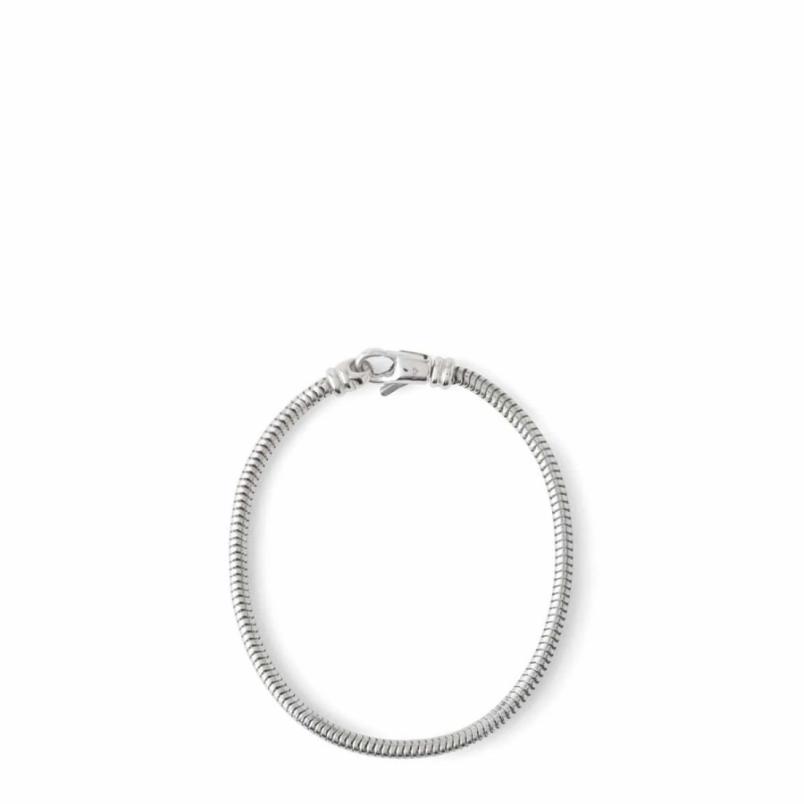 Jewelry * | Tom Wood Snake Bracelet 925 Sterline Silver