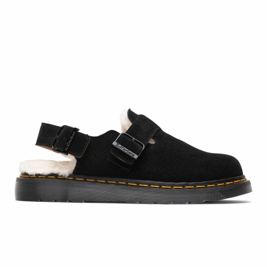 Casual * | Dr. Martens Jorge Made In England Shearling Mule Black