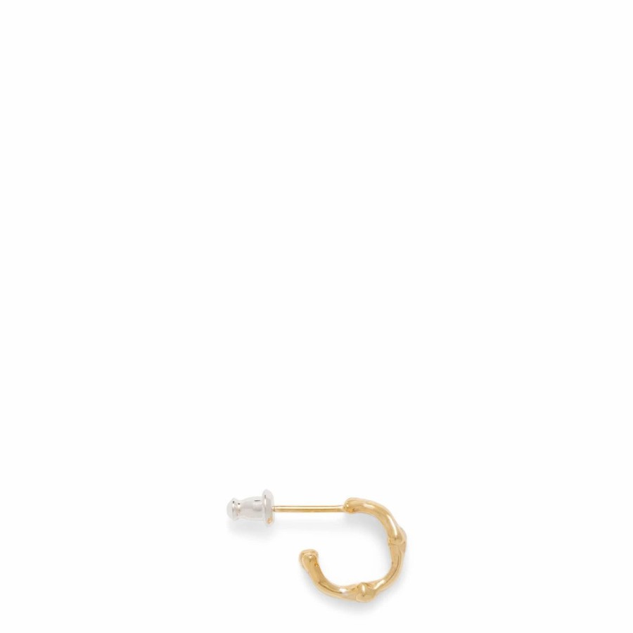 Jewelry * | Takahiromiyashita The Soloist Bone Shaped Earrings Gold