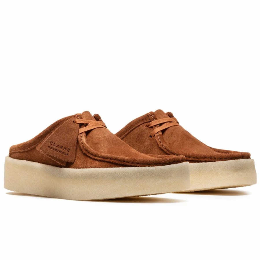 Casual * | Clarks Wallabee Cup Mule Tan Suede