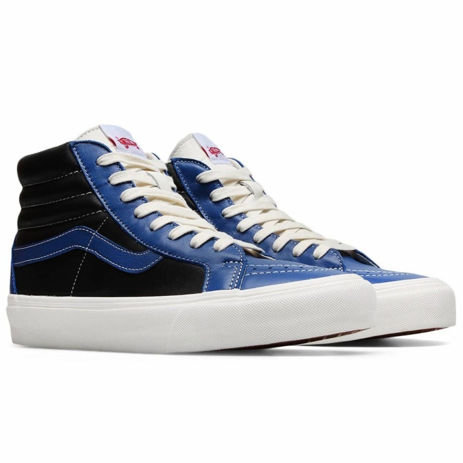 Casual * | Vault By Vans Sk8-Hi Reissue Vlt Lx (Xhu) (Leather) True Blue/Black [Llt]