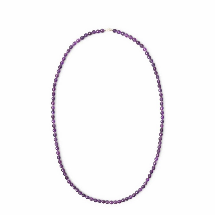 Jewelry * | Needles Necklace Amethyst Purple 0750