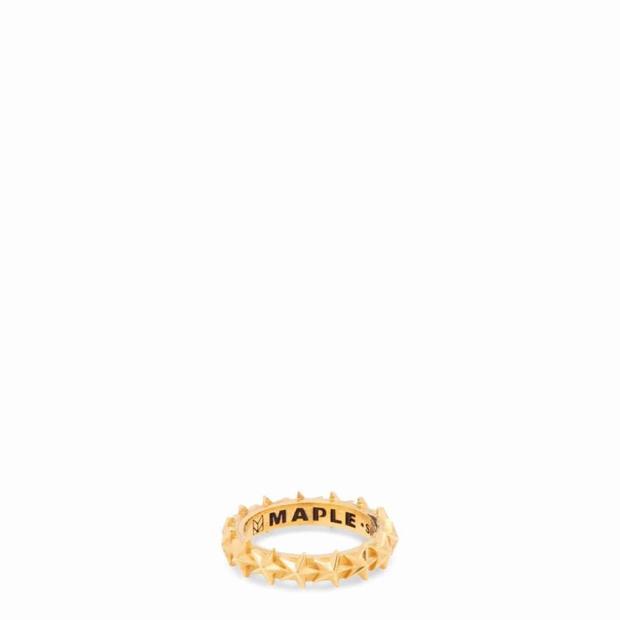 Jewelry * | Maple Star Ring 14K Gold Plated